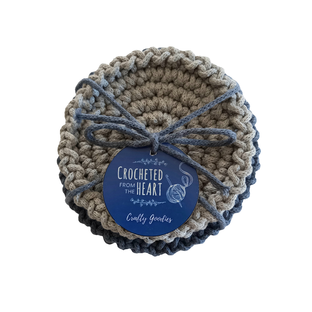 Eco-Friendly Coaster Set - Handmade from Recycled Materials (Set of 4)