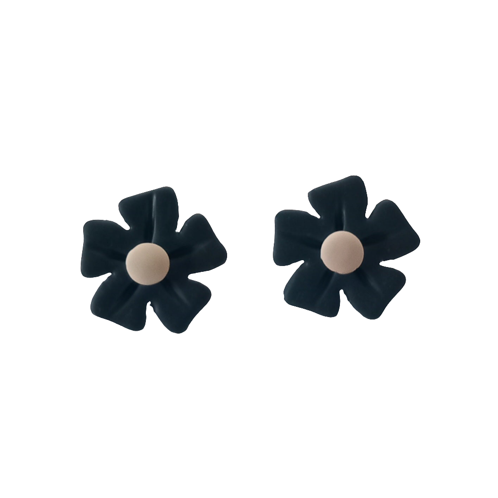 Polymer Clay Flower Stud Earrings