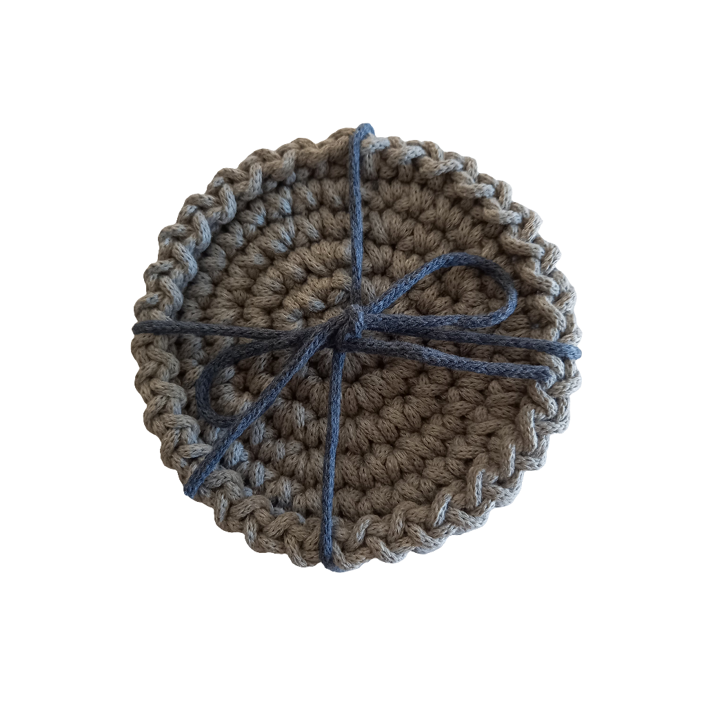 Eco-Friendly Coaster Set - Handmade from Recycled Materials (Set of 4)