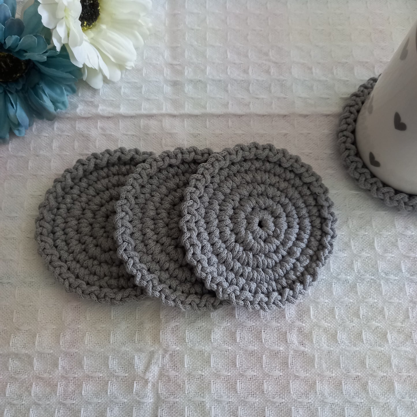 Eco-Friendly Coaster Set - Handmade from Recycled Materials (Set of 4)