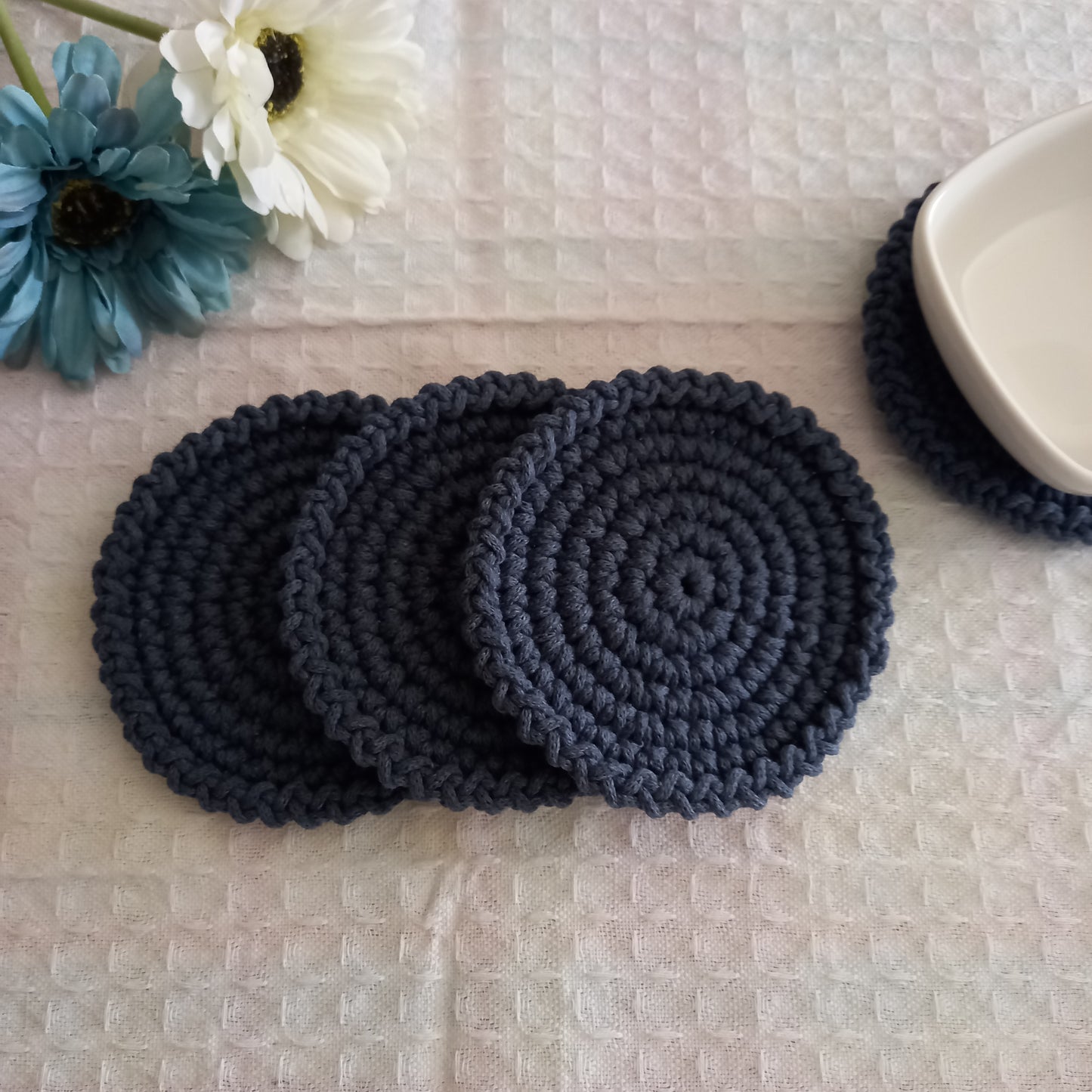 Eco Bowl Coaster Set - Large Handmade Coasters for Bowls (Set of 4)