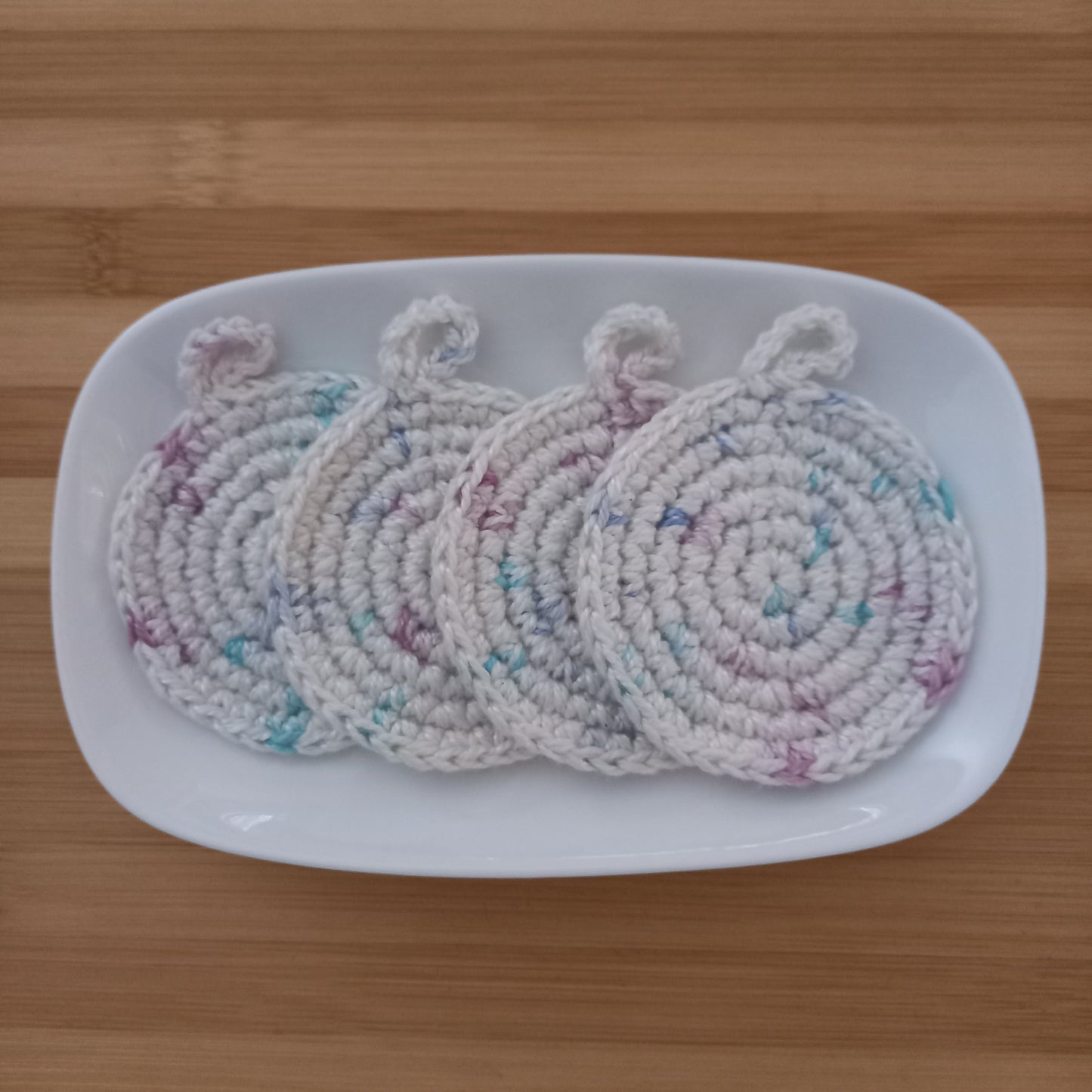 Bamboo Cotton Facial Cleansing Pads - Antibacterial Reusable Pads (7.5cm)