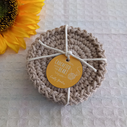 Eco-Friendly Coaster Set - Handmade from Recycled Materials (Set of 4)