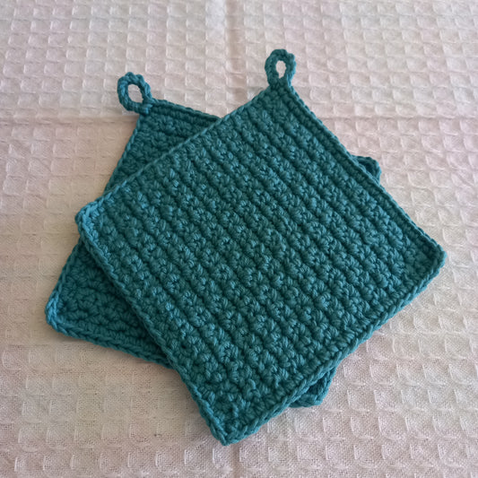 2 PCS 100% Cotton Pot Holder Set