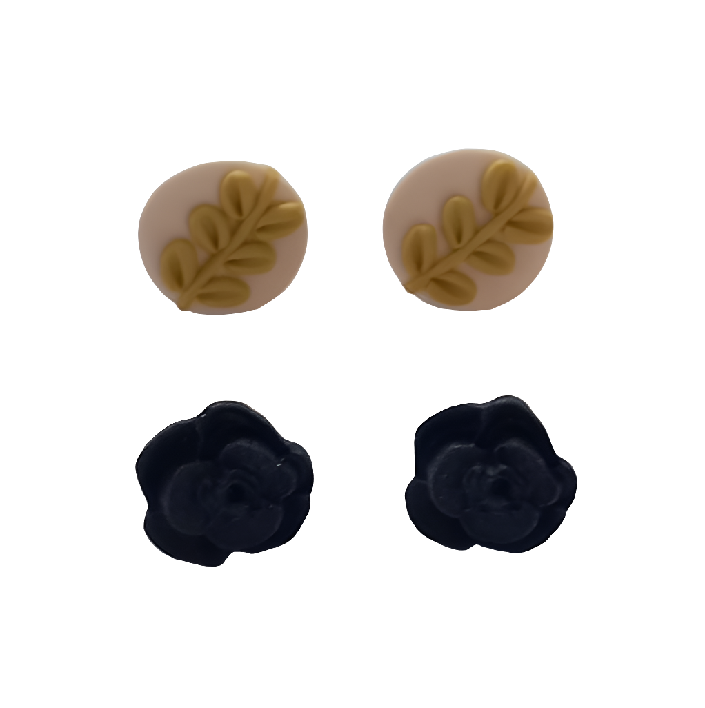 Polymer Clay Stud Earrings 2 Pack