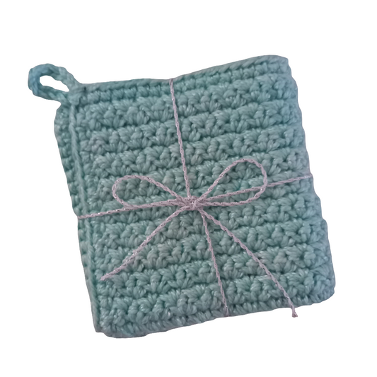 Bamboo Cotton Washcloth - Antibacterial Exfoliating Cloth (21cm)