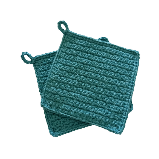2 PCS 100% Cotton Pot Holder Set