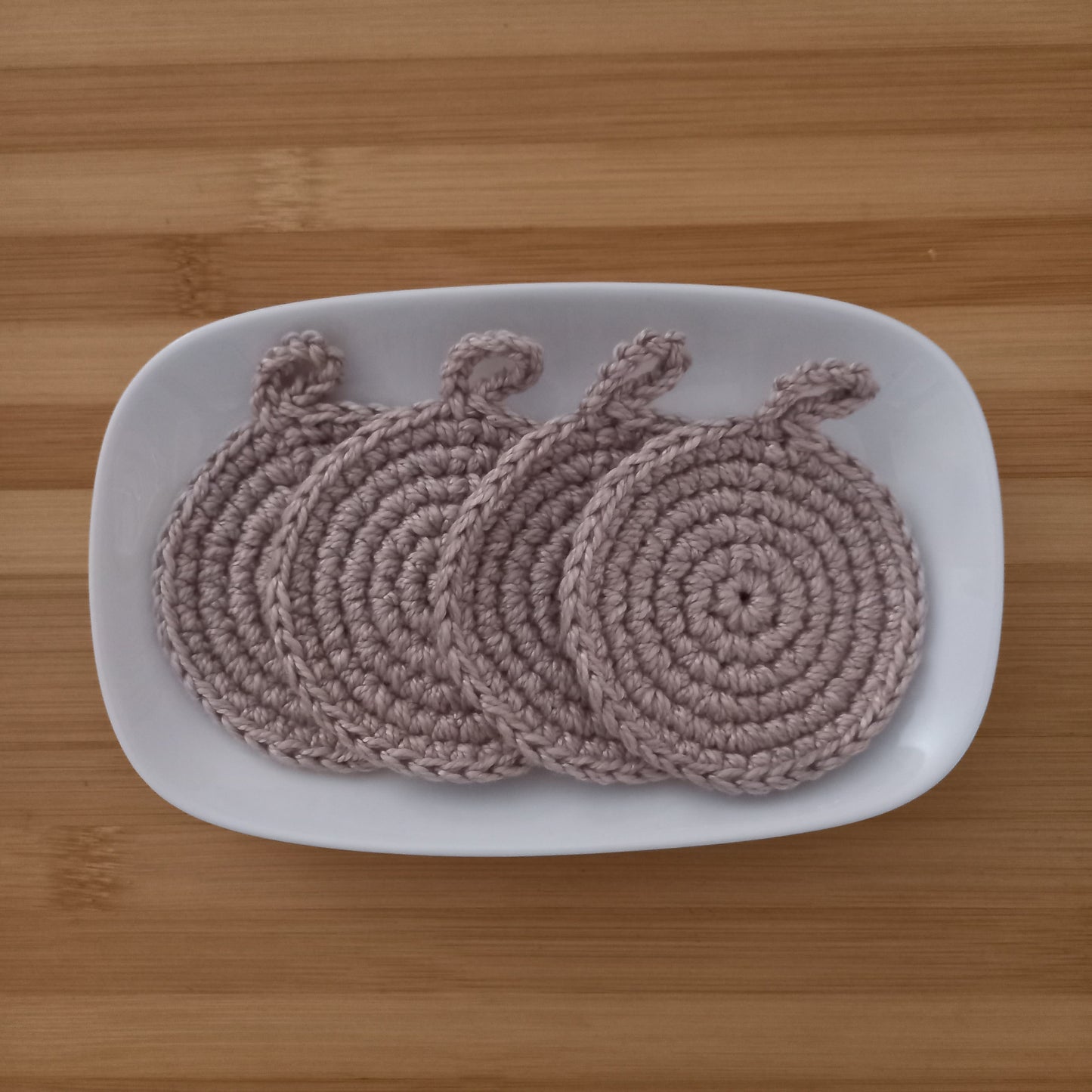 Bamboo Cotton Facial Cleansing Pads - Antibacterial Reusable Pads (7.5cm)