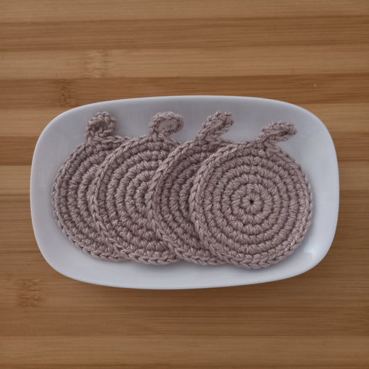 Bamboo Cotton Facial Cleansing Pads - Antibacterial Reusable Pads (7.5cm)