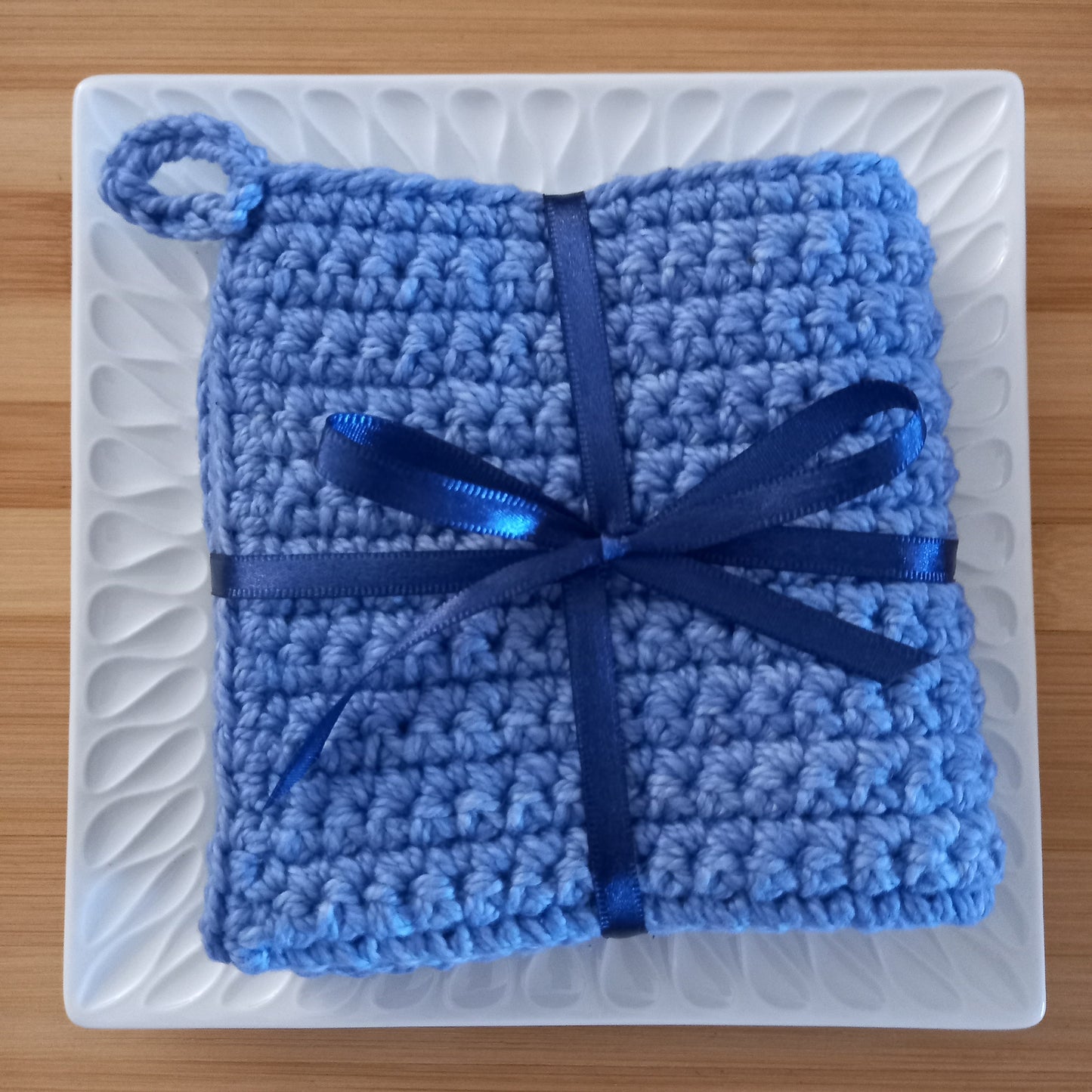 Eco-Cotton Exfoliating Washcloth - Textured Skincare Essential (21cm)