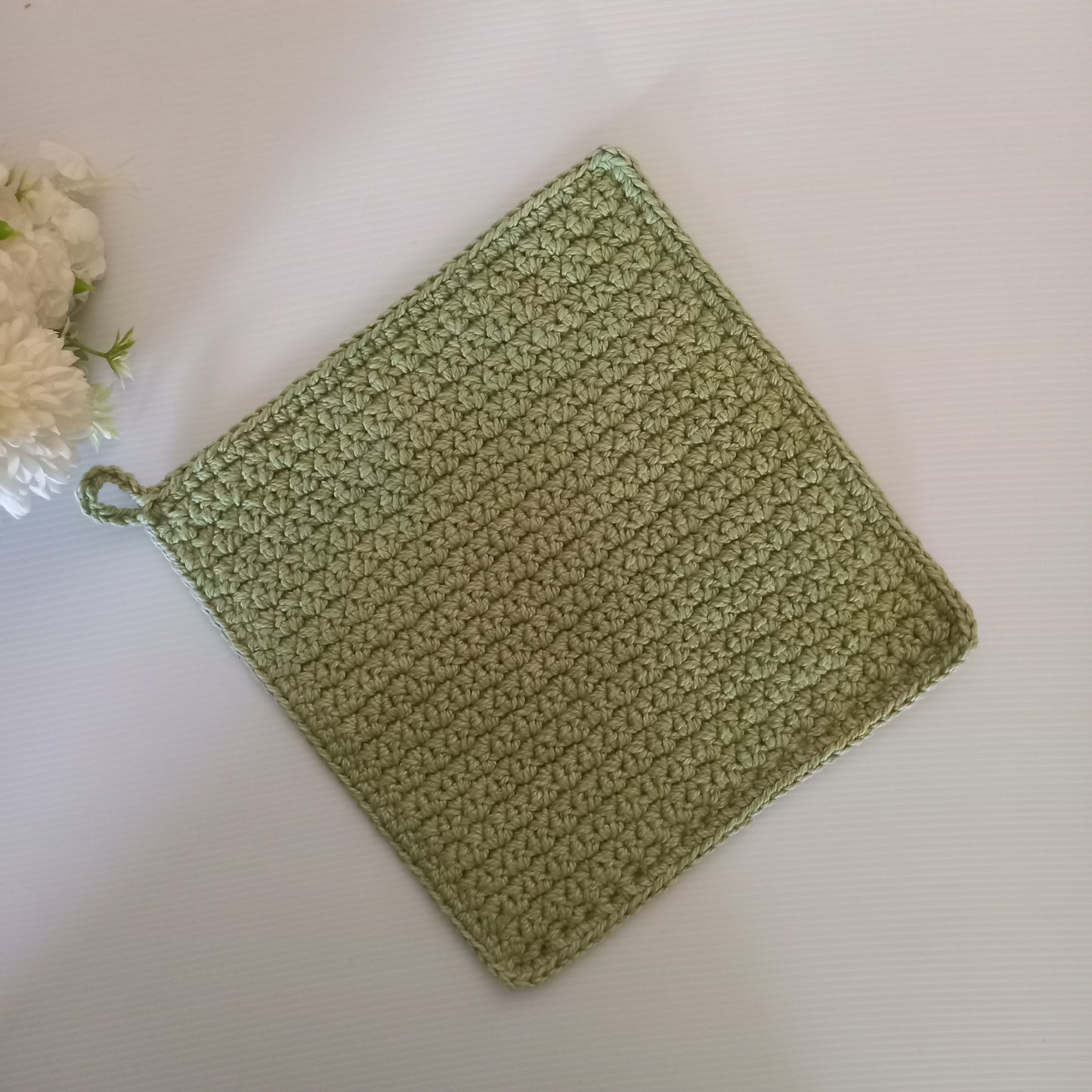Premium Eco-Cotton Dish Cloth - Single Handmade Kitchen Essential