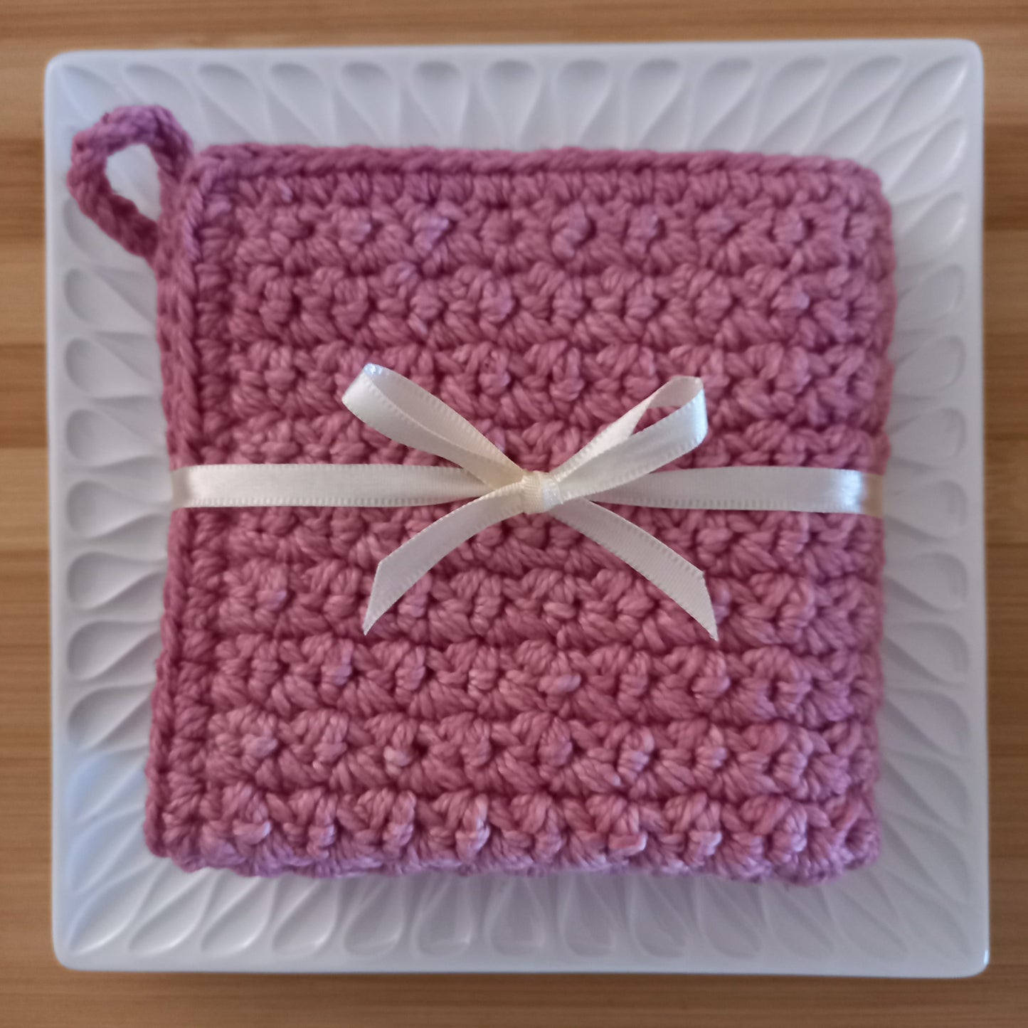 Eco-Cotton Exfoliating Washcloth - Textured Skincare Essential (21cm)