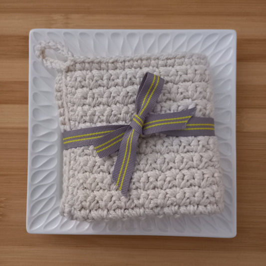 Eco-Cotton Exfoliating Washcloth - Textured Skincare Essential (21cm)