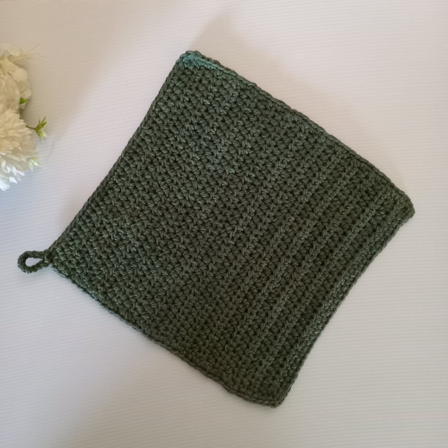 Premium Eco-Cotton Dish Cloth - Single Handmade Kitchen Essential