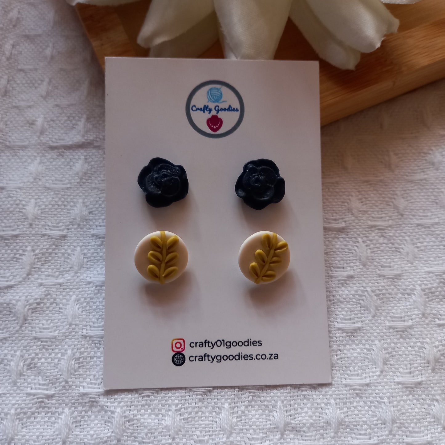 Polymer Clay Stud Earrings 2 Pack