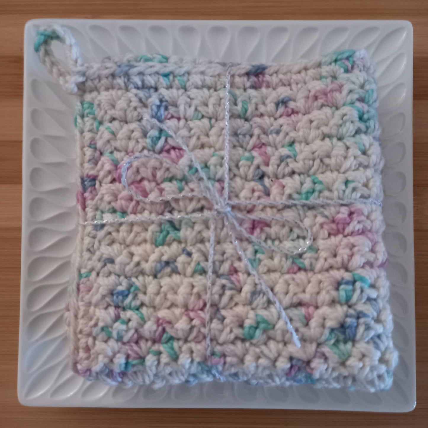 Eco-Cotton Exfoliating Washcloth - Textured Skincare Essential (21cm)